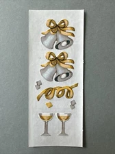 Mrs. Grossman's Stickers | GOLD AND SILVER CONFETTI | Retired Creative Memories