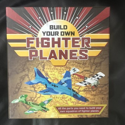 Build Your Own Fighter Planes kit, New, Open Box 18 Projects, 57 Template Cards