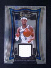 2020-21 Panini Select Shai Gilgeous-Alexander Jersey GU Patch