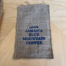 Vintage Jamaica Blue Mountain Coffee 1lb Burlap Bag 5 Available Excellent