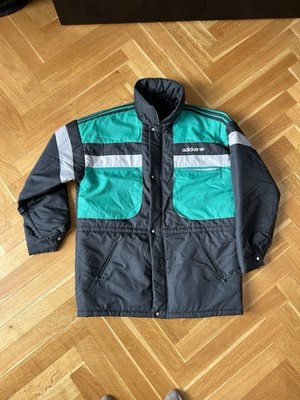 Vintage Adidas Track Jacket Size 6 M L Sports Old School Bench Parka Coach 90s