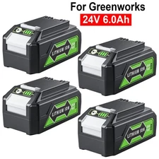 24-Volt 6.0Ah Lithium Battery for Greenworks 24V 29842 29852 20352 22232 2508302
