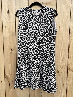NWT J. Lindeberg Gabriella Printed Dress Extra Large XL  Leopard