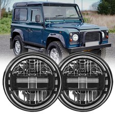 Faros LED Halo DRL de 7 pulgadas para Land Rover 90/110 Defender Td5 y (200.300) Tdi