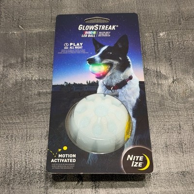 Nite Ize GlowStreak LED Ball Dog Toy & Nite Ize SpotLit LED Carabiner Light