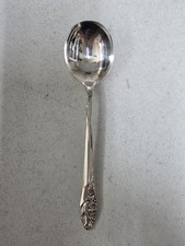 Oneida Community Evening Star Silver Plated 7" Soup Spoon