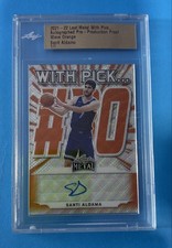 2021-22 Leaf Metal Draft SANTI ALDAMA wave orange 1/1 proof rookie autoGrizzlies