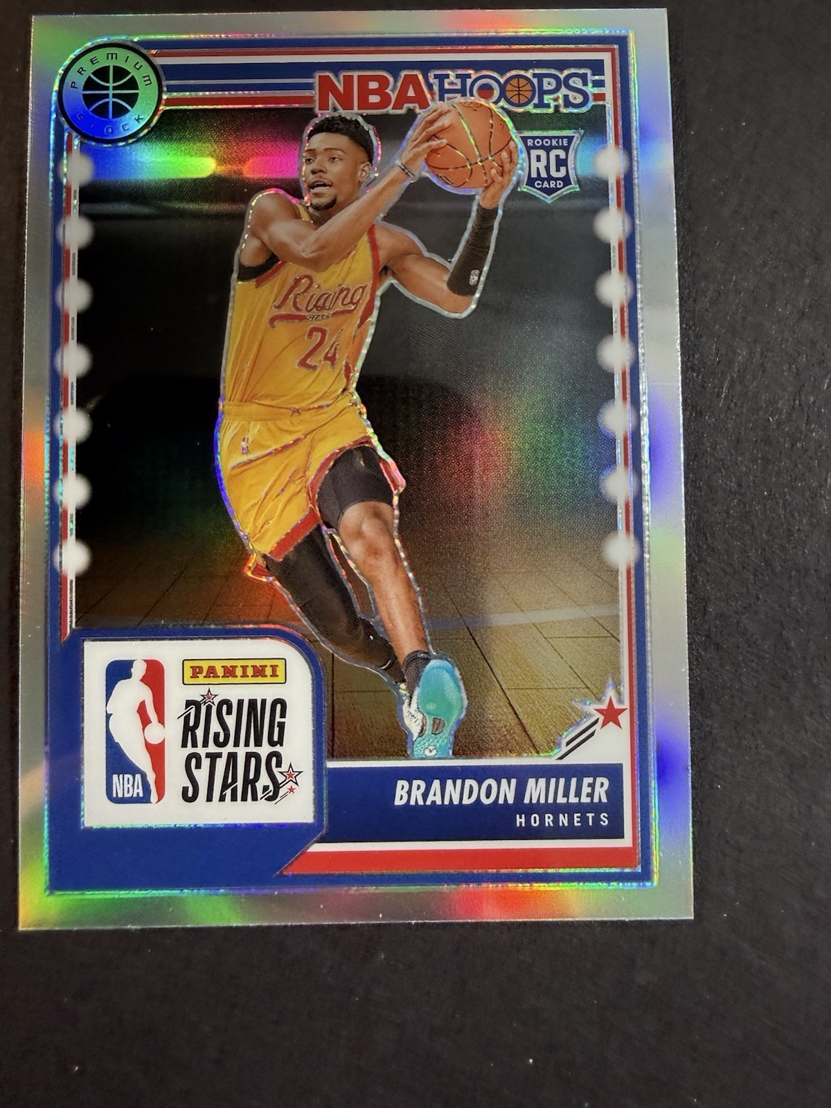 2023-24 Panini Nba Hoops Premium Stock - Rising Stars Brandon Miller #298 Silver