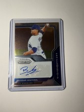 Brusdar Graterol 2021 Panini Prizm Pro Penmanship Silver Prizm Auto Dodgers 