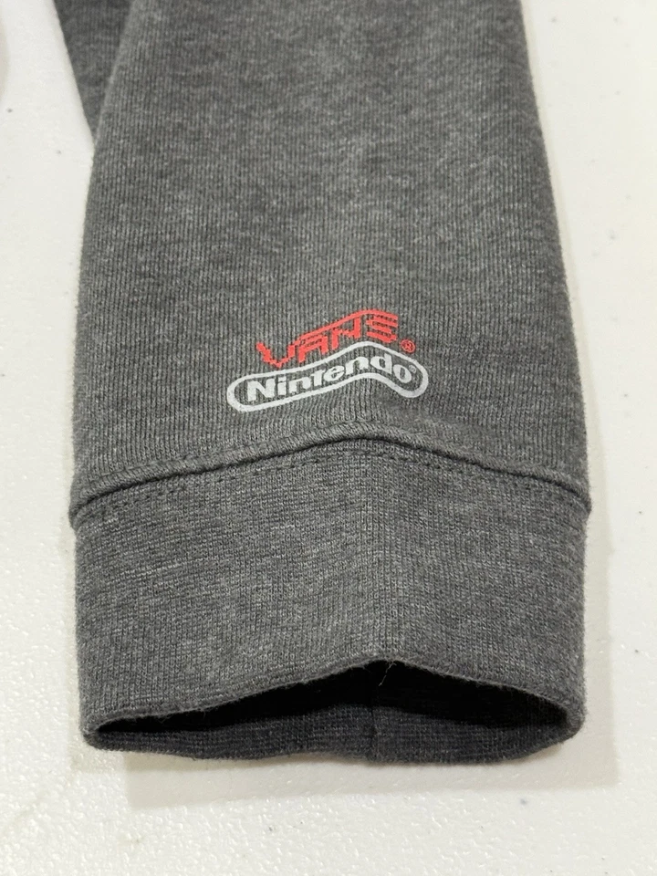 Vans x Nintendo Gris Pullover Gráfico Manga Larga Sudadera Unisex Juvenil XL Foto 4 de 4