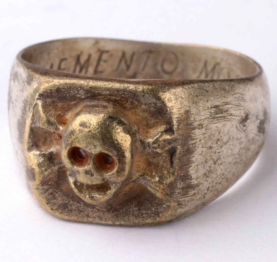 Memento Mori Ring In Victorian & Edwardian Fine Rings for sale | eBay