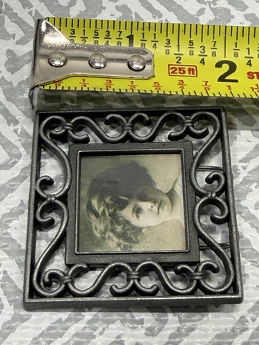 Vintage Ornate Metal Filigree Picture Frame, Victorian Scroll Style, Square 2x2 - 第 6/7 張圖片