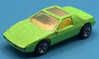 Vintage 1984 Hot Wheels PONTIAC FIERO 2M4 Green Glitter Ultra Hots 1:64 Mattel