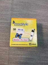 Freestyle Blood Glucose Test Strips, 50 Count, Exp 12-31-2026