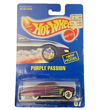 1990 Hot Wheels Purple Passion Collector #87 Metalflake & Green Graphics WW VTG