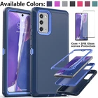 For Samsung Galaxy Note 20 5G Case Shockproof Heavy Duty Cover & Tempered Glass