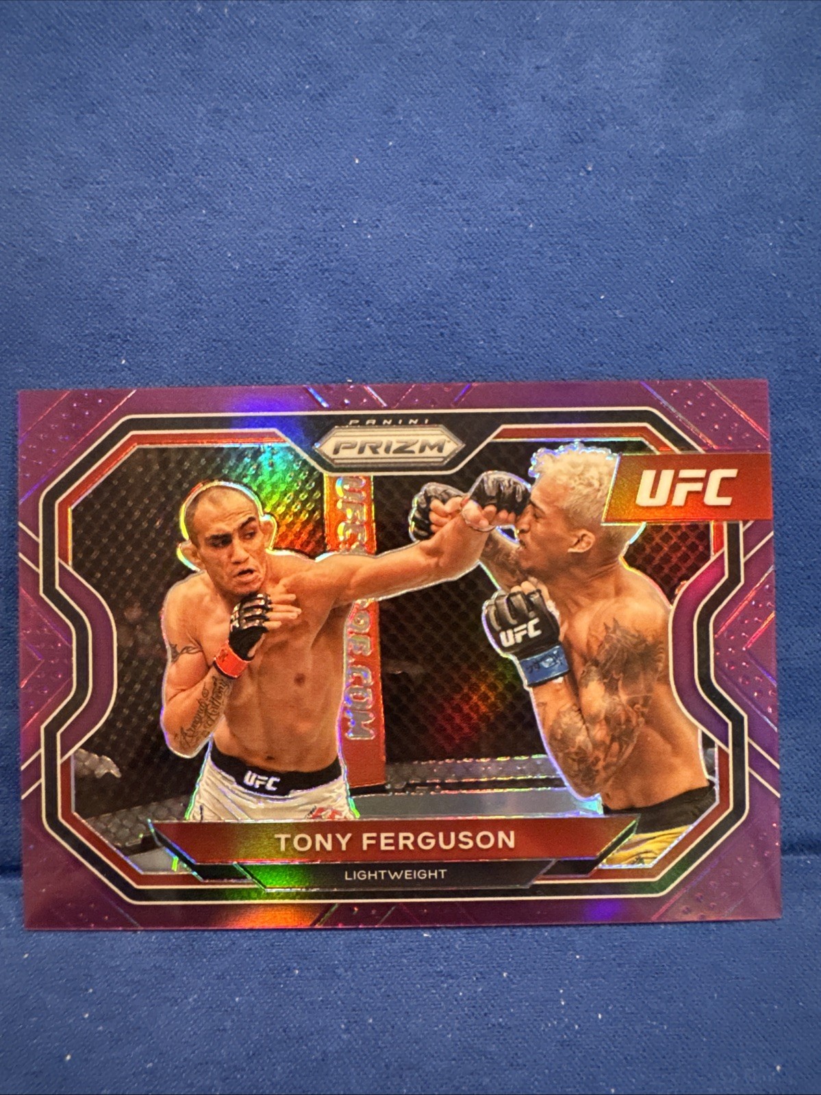 2021 Prizm UFC Tony Ferguson Purple Prizm 01/149 First on Print Lightweight