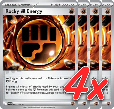 Rocky Energy 087/088 Pokémon TCG 4x Playset NM Special Energy