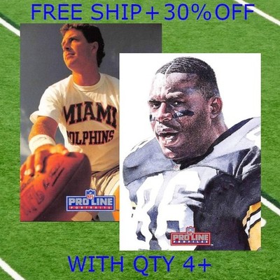 1991 1992 Pro Line Portraits + Profiles - Football - You Pick