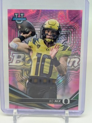 2022-23 Bowman's Best University - Bo Nix #22 Lava Refractor /100 