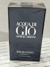 Acqua Di Gio Profondo by Giorgio Armani EDP Eau de Parfum 2.5 oz Spray Men Seale