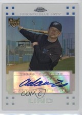 2007 Topps Chrome White Refractor 172/200 Adam Lind #343 Auto 11z5