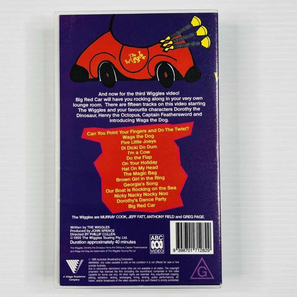 The Wiggles Big Red Car VHS Tape 1995 Vintage Tracked Postage - Image 2 of 4