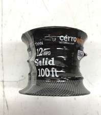 Cerrowire 100 ft. 12 Gauge Black Solid Copper THHN Wire