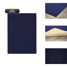 Garland Rug Ivy 3 Ft. X 5 Ft. Navy Blue Floral Area Rug