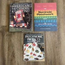 VTG Quilt BOOK Lot Patchwork Patterns Sewing Projects Seminole American Quilting