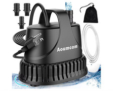Pompa per Fontana 800GPH, Pompa per Acqua Sommersa 40W, Pompa per Acquario, 3000L/H