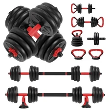 RELIFE REBUILD YOUR LIFE Adjustable Dumbbell Set 6 in 1 Home Fitness Equipment