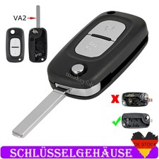 2Tasten Klapp Schlüssel Gehäuse Rohling VA2 für Renault Kangoo Mercedes Citan 2Tasten Klapp Schlüssel Gehäuse Rohling VA2 für Renault Kangoo Mercedes Citan