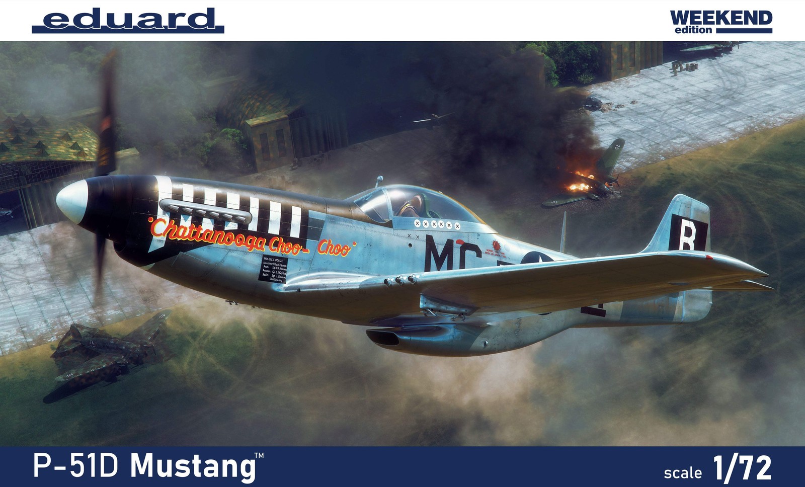 Eduard kits 7477 1:72 North-American P-51D Mustang Weekend edition