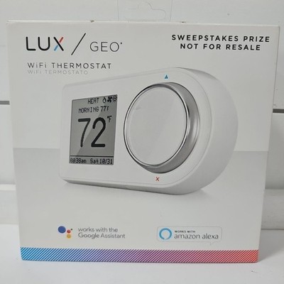Lux GEO-WH Wi-Fi Thermostat White New Open Box