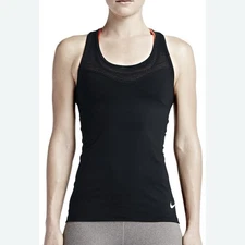 Nike Pro Hypercool Tank Top Size XS Black Mesh Base Layer Competition Racerback