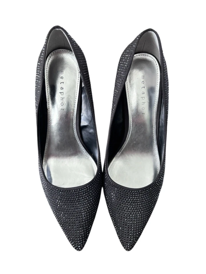 Tacones Metaphor Marilyn negros talla 8 - zapatos de salón elegantes ligeramente usados Foto 2 de 4