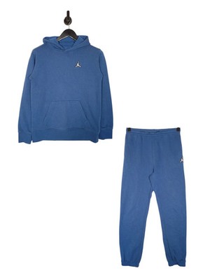 Nike Jordan Essentials Fleece Trainingsanzug Gr. XL Jungen Blau Hoodie Jogginghose