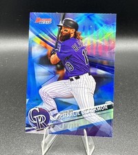 2017 Bowman's Best Charlie Blackmon 39 Blue Refractor /150 Colorado Rockies