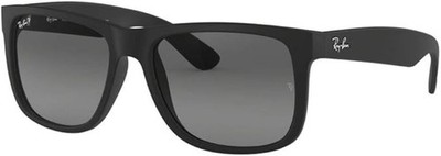 Ray-Ban Justin RB4165 622/T3 Rubber Black/Light Grey Gradient Polorized Lenses