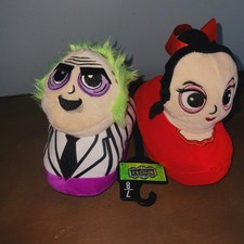 NWT Beetlejuice Women  s Slippers Sz 7/8 Ground Up Beetlejuice Lydia Deetz NEW