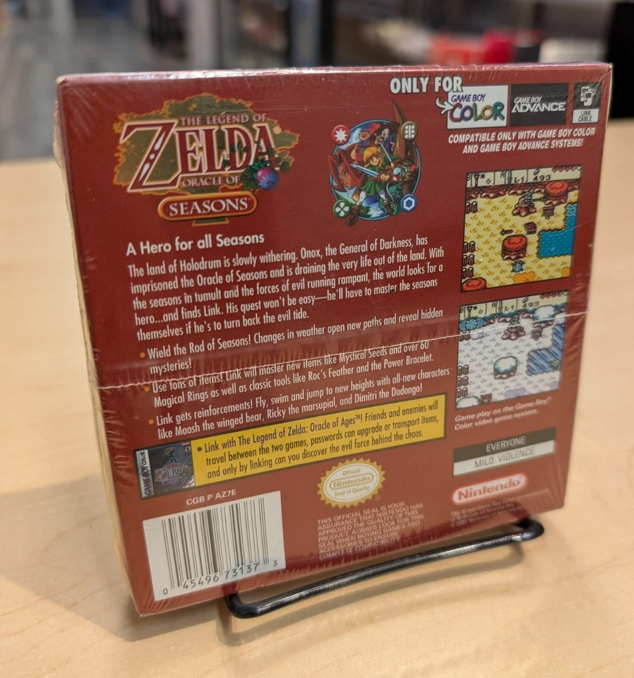 Legend of Zelda Oracle of Seasons (Game Boy Color) SEALED! NEW! - Image 3 of 4