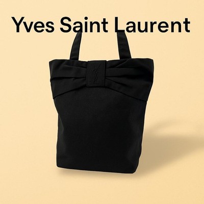 Yves Saint Lauren Tote Bag Canvas Black I968