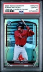 PSA 10 2023 BOWMAN DRAFT #BDC112 ROMAN ANTHONY CHROME-LUNAR GLOW Refractor Pop 4