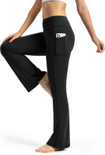 Petite Women'S Bootcut Yoga Pants 26"/28" Inseam High Waist Workout Flare Leggin