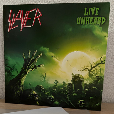 SLAYER - LIVE UNHEARD - DLP - HAMBURG - 1985 - GREEN SWIRL VINYL