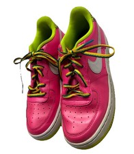 Nike Air Force 1 Low Pink Hot Pink Neon Blast White Volt Youth 5