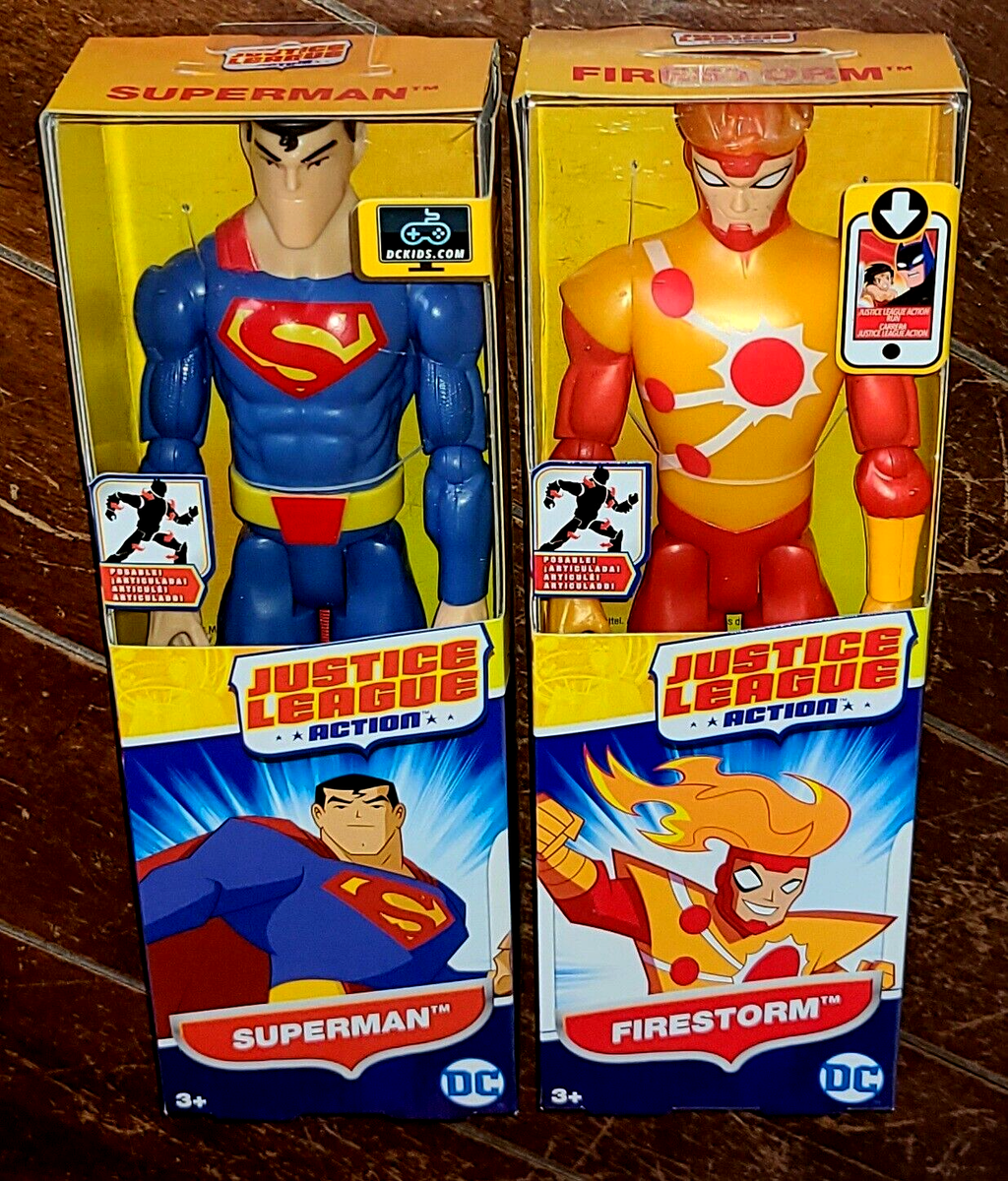 Justice League Dc Collectibles Firestorm DC Justice League Action: SUPERMAN  FIRESTORM 12\, image size:1024x1200