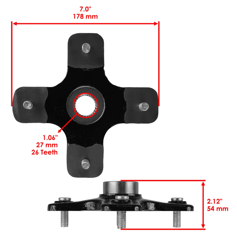 Rear Right/Left Wheel Hub Can-Am Commander 800R 2011 13-14 / XT 12-15/ DPS 13-15 - Image 2 of 4