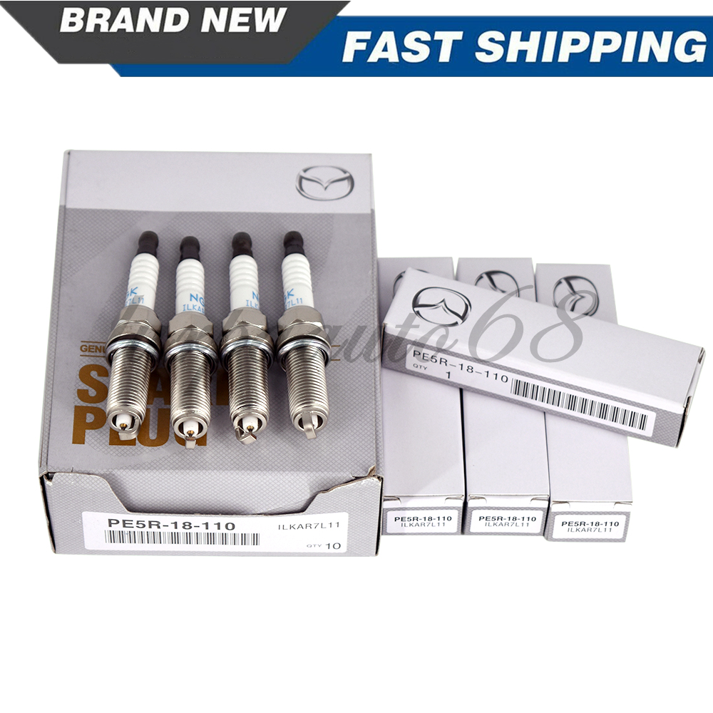 4Pcs For Mazda Spark Plugs PE5R-18-110 PE5S-18-110 ZC20HPR11 USA